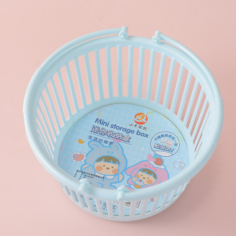 Mini round hollow storage basket-068