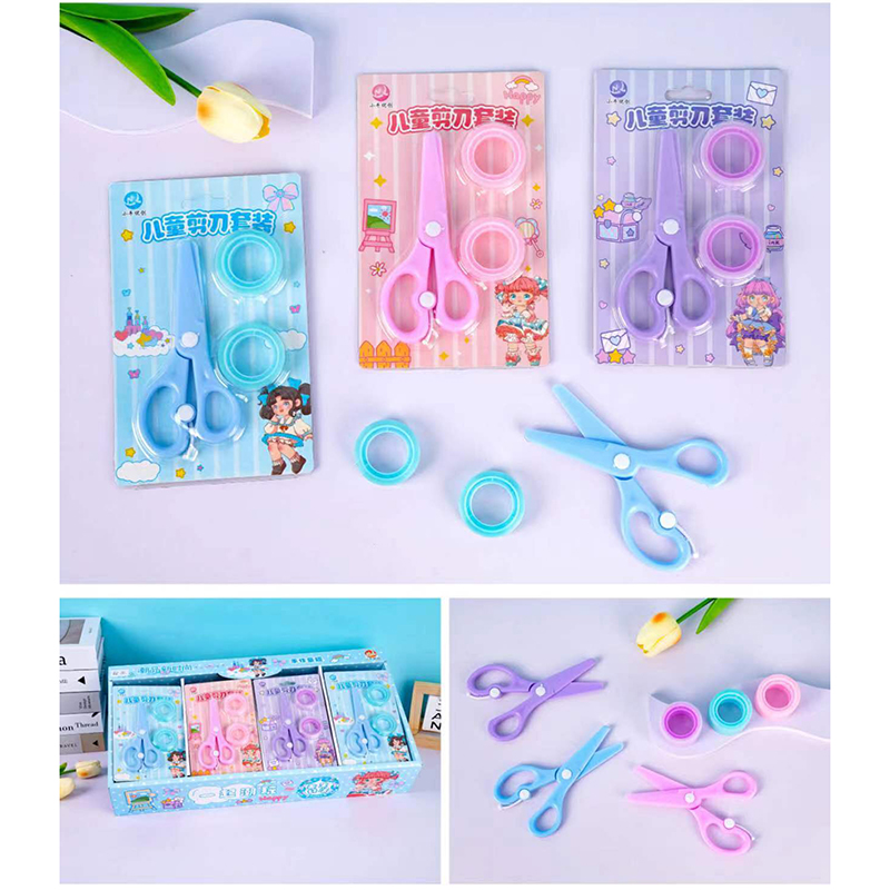 Scissors and crystal tape