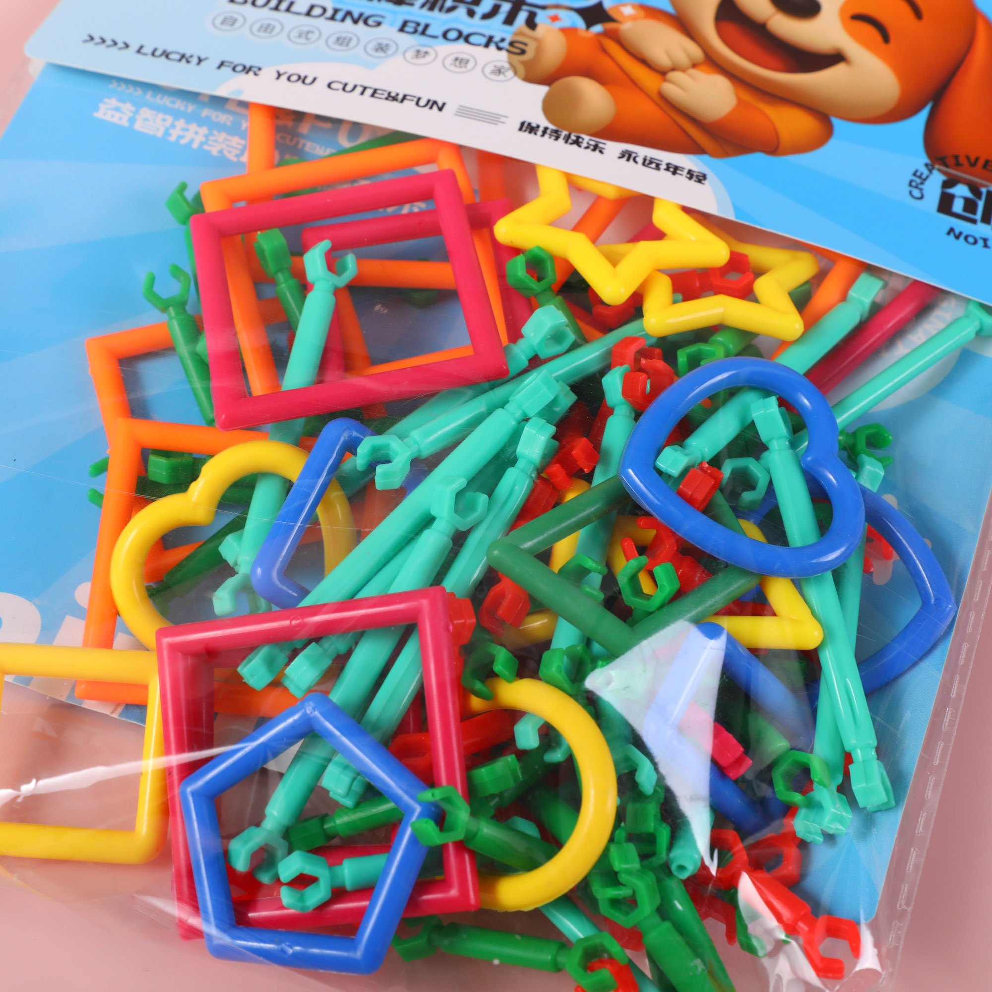 Premium Building Blocks (Straw Connectors) (Medium Bag) JM337