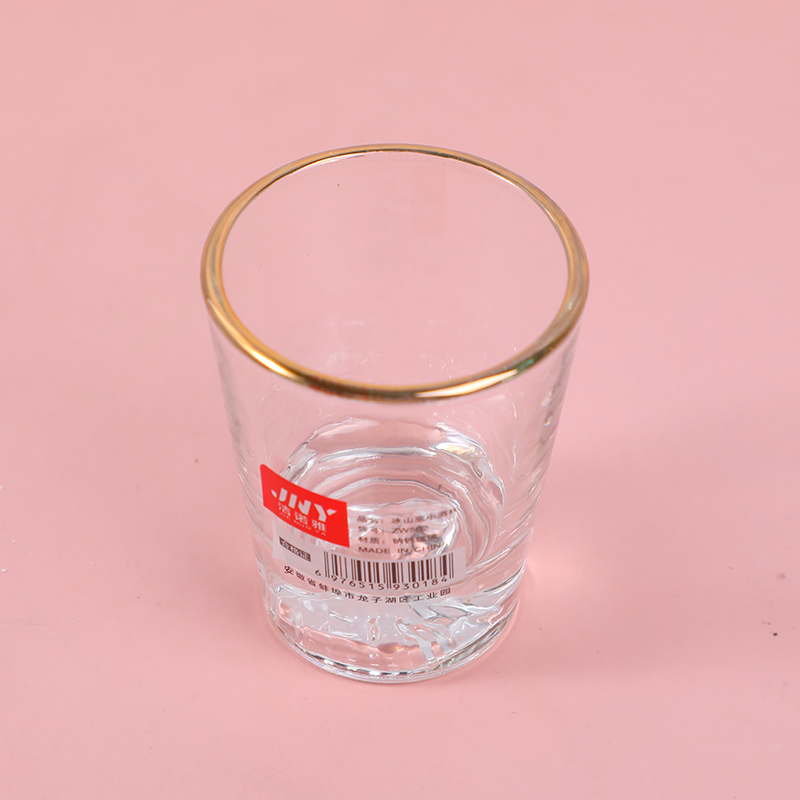 Fenjiu glass cup with gold rim 50ml-501