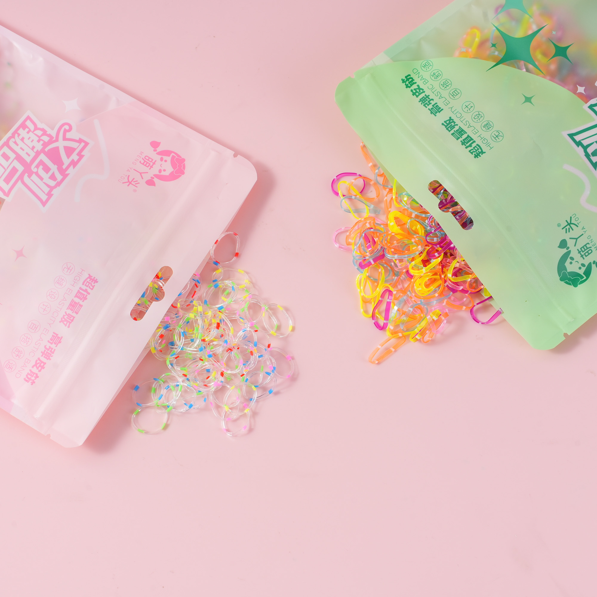 Colorful Bagged Hair Ties -1169