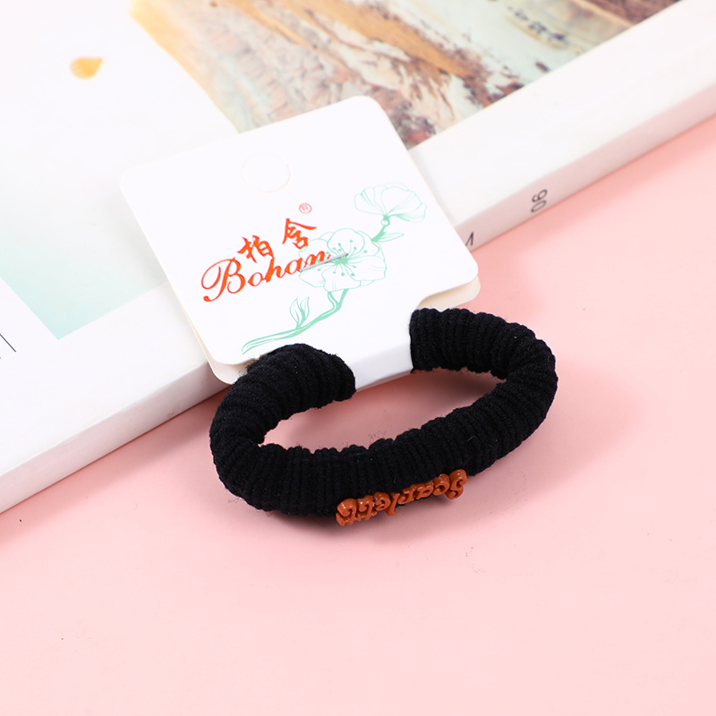 English letters regular hair tie 2pcs