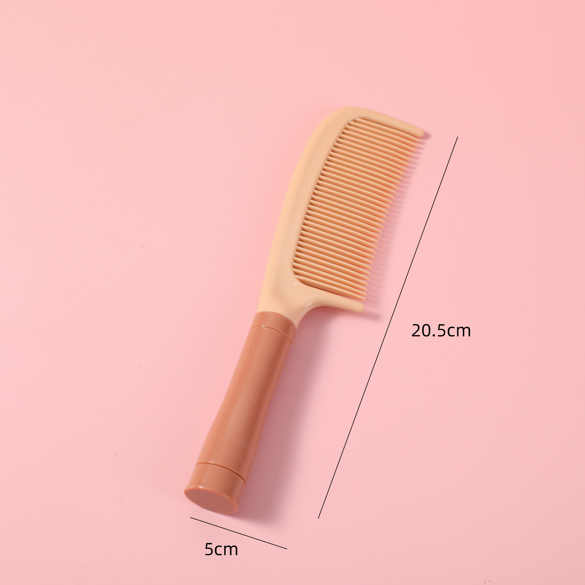 Cream White Round-Handle Comb NC318