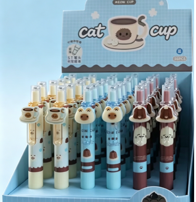 Chocolate Pudding Chubby Erasable Gel Pen (Blue Ink)
