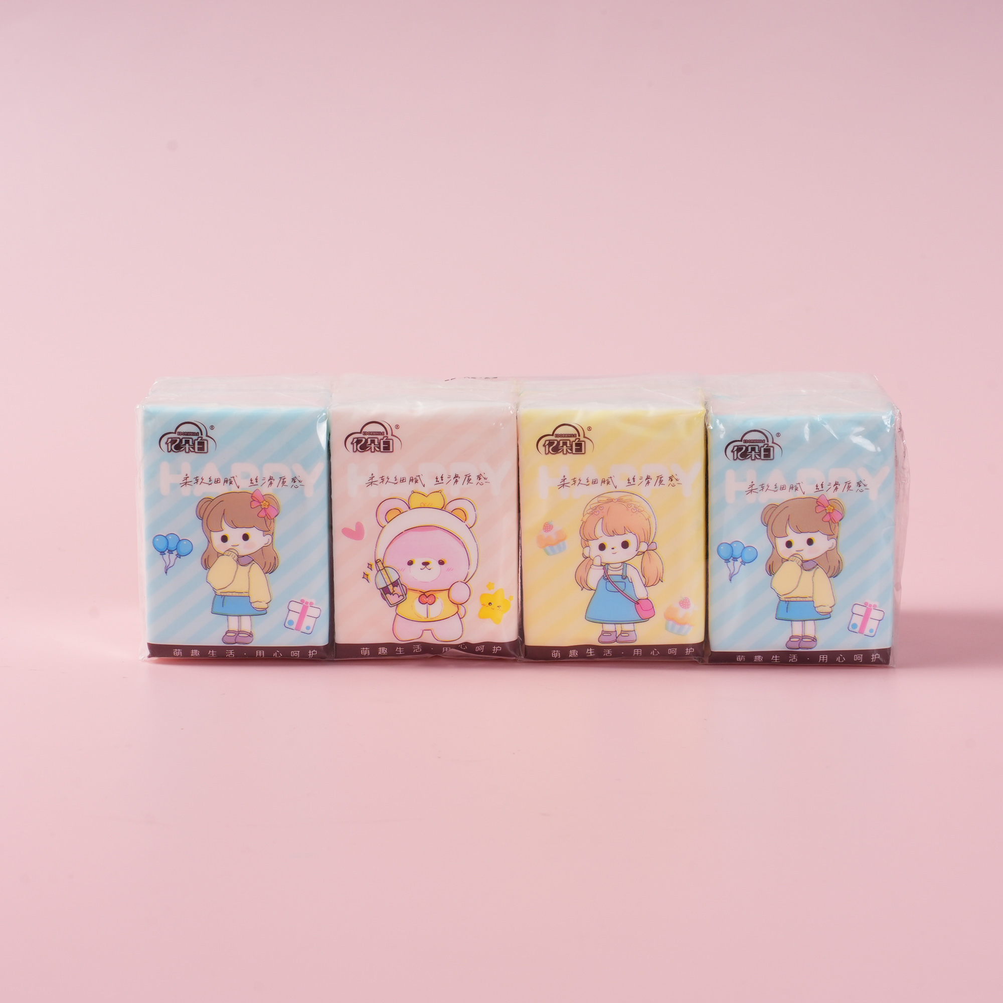 Cartoon 8-Pack Pocket Tissues 480 Sheets – 1258