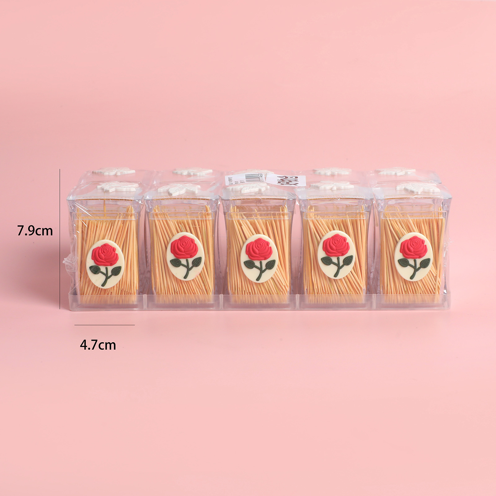 Square Bottle Maple Leaf Toothpicks - 7463