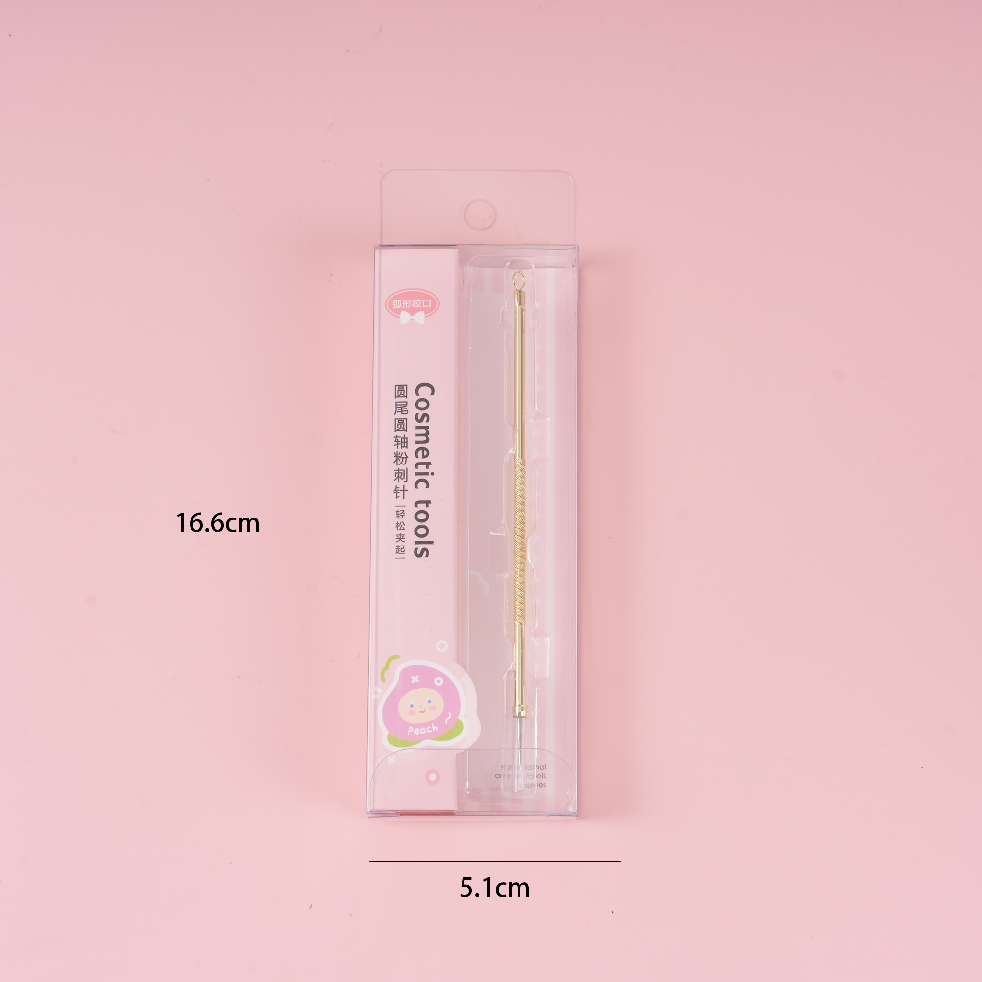 S-569 Round-Tail Round-Handle Blackhead Remover – Gold