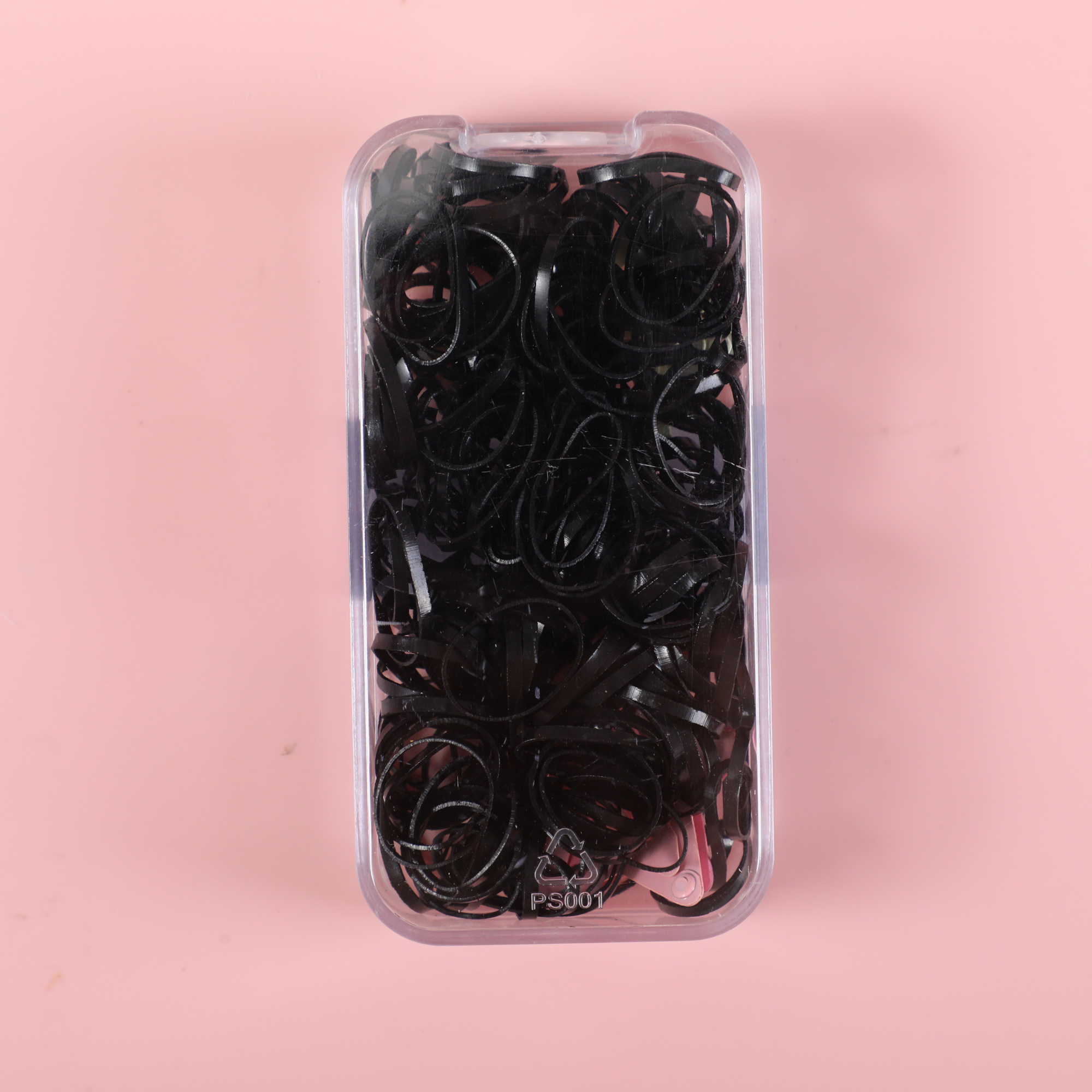 Long Box Hair Ties with Star-Shaped BB Clips – Black