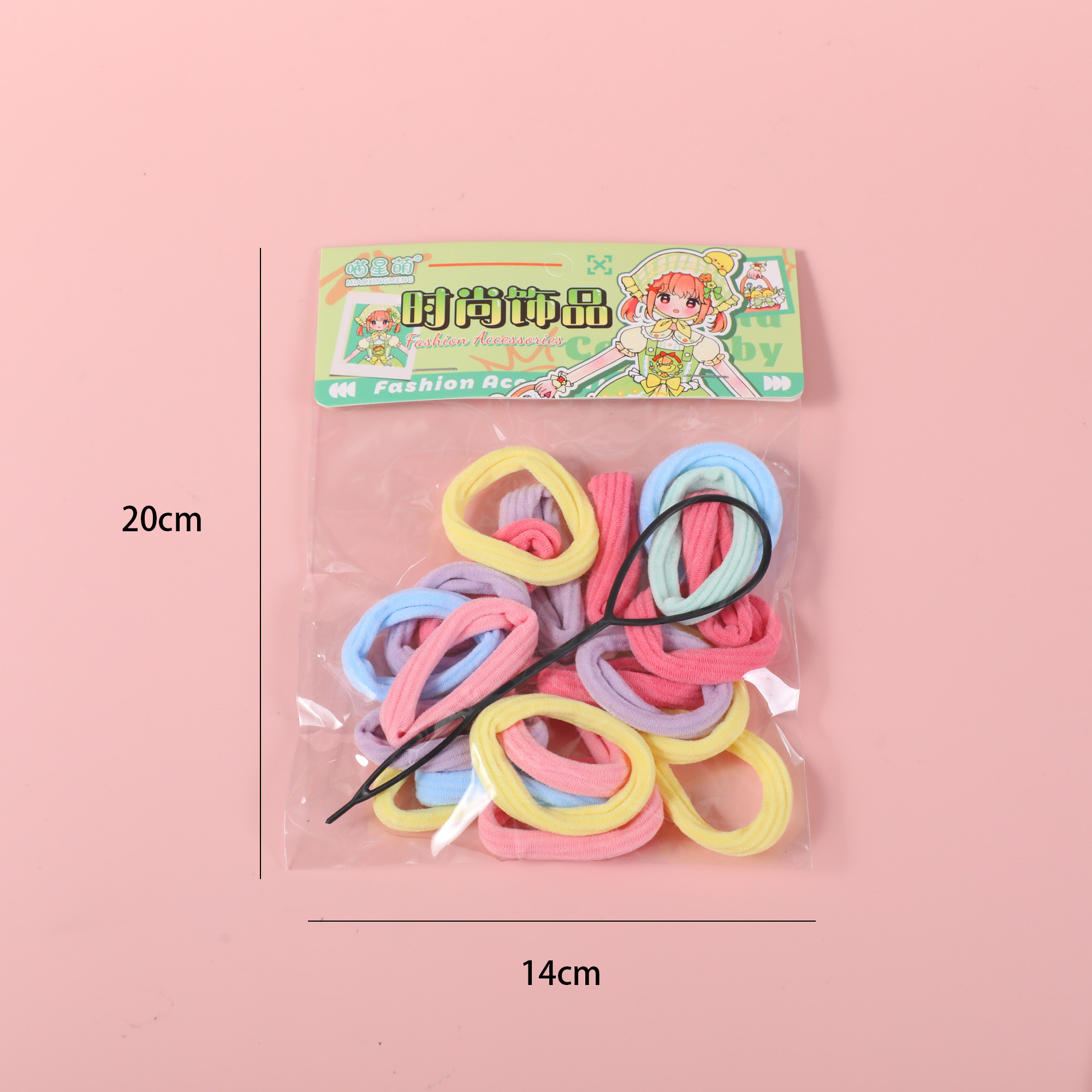 Hanging Carded Large Scrunchies & Bun Maker – Colorful