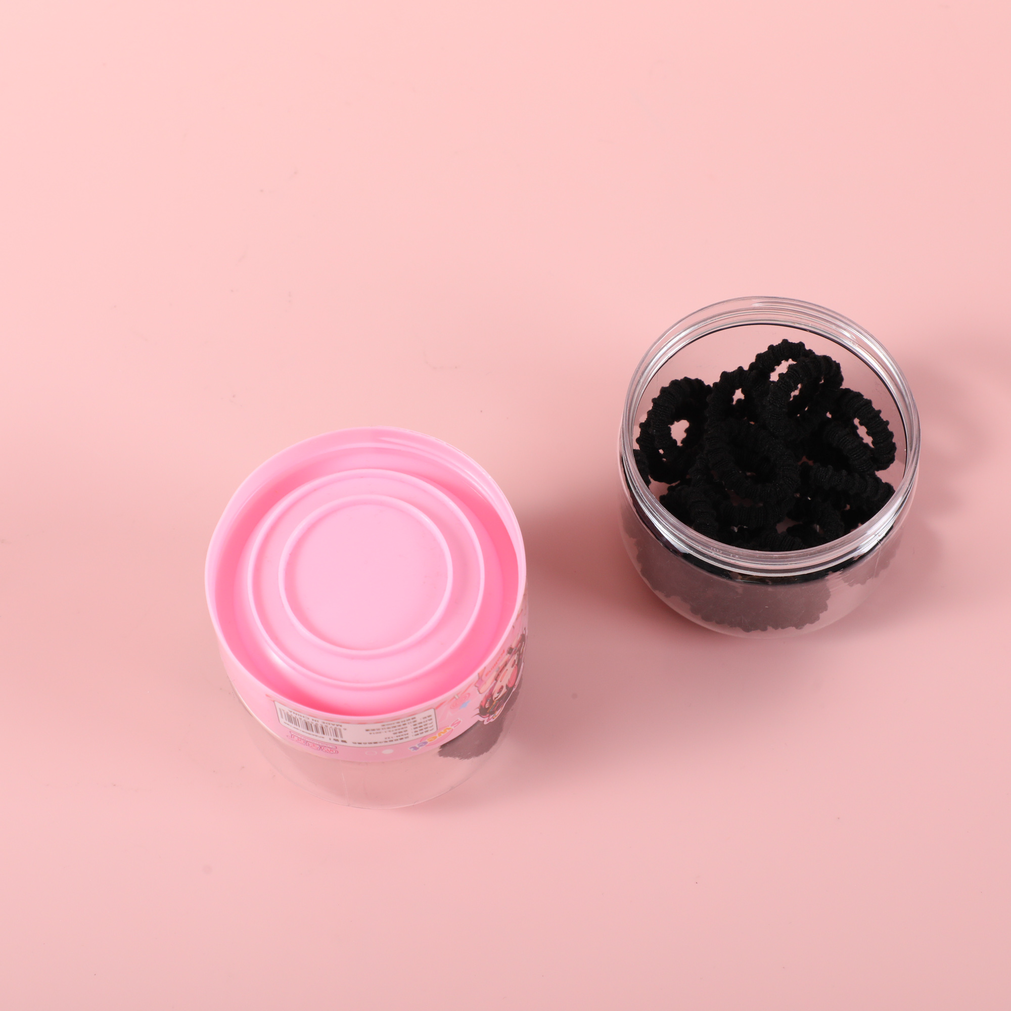 Burger Double-Layer Scrunchie Set – Black