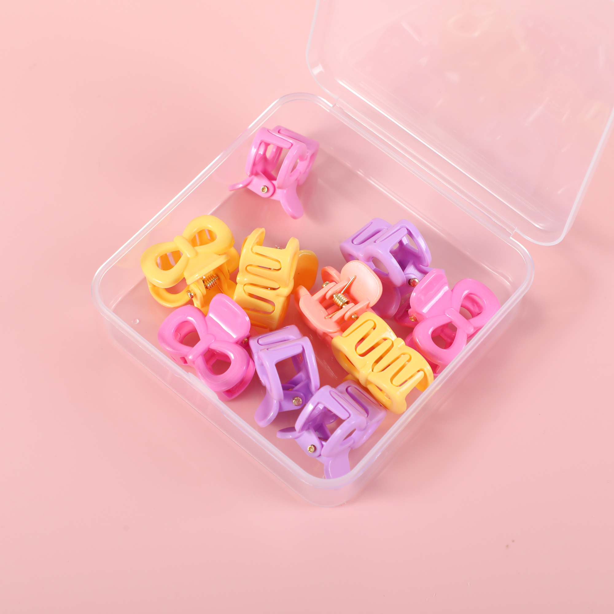 PP Square Box Hair Claws – Colorful