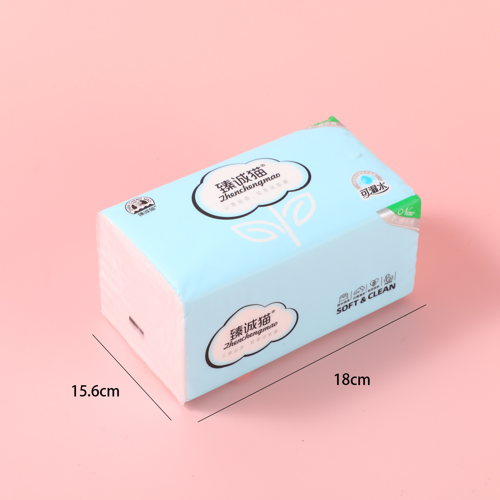 Cloud Feel Series Facial Tissues, 100 Sheets, 5-Ply