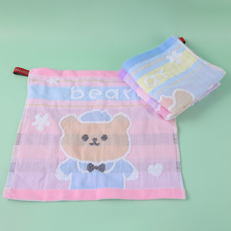 Fat bear square towel 25 x 25-8001