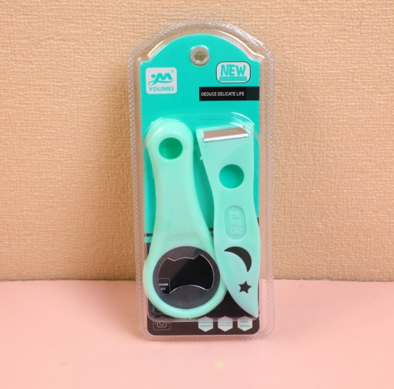 Wine bottle opener + cock plane, double blister pack