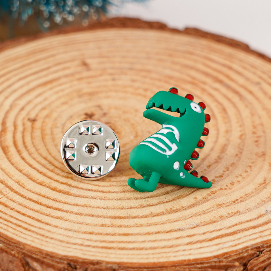 Cute little dinosaur brooch