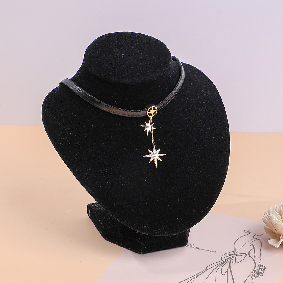 Rhinestone star necklace