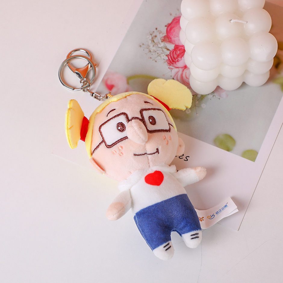 White Lona Q version pendant -10cm