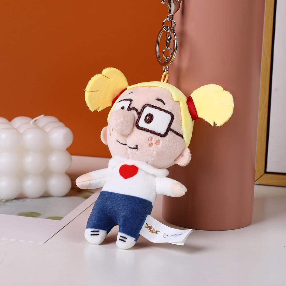 White Lona Q version pendant -10cm
