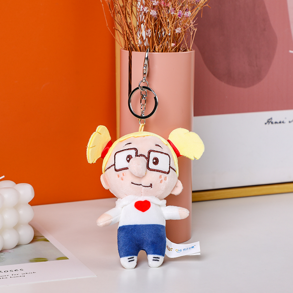 White Lona Q version pendant -10cm