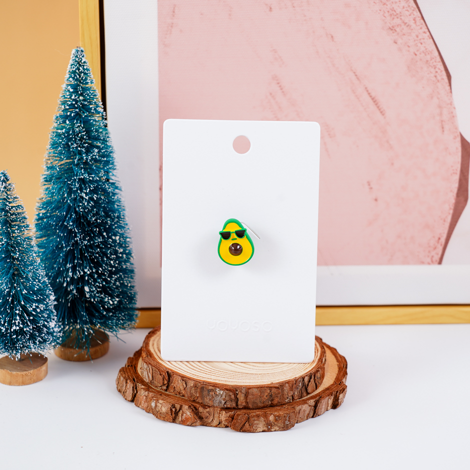 Cute avocado brooch