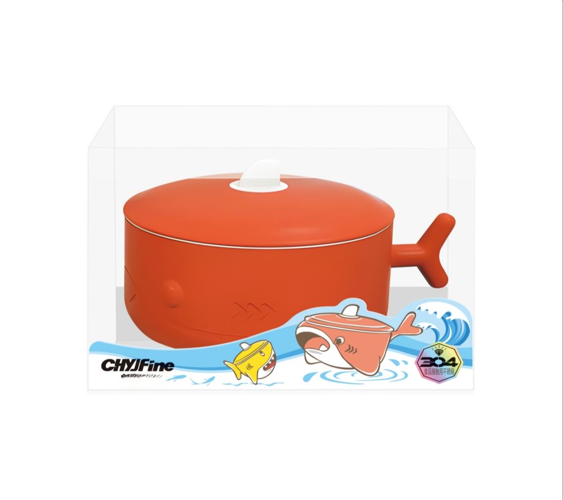 Stainless Steel Shark Children's Bowl